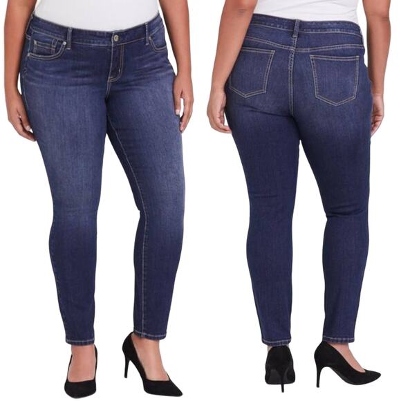 Torrid Classic Skinny Jeans In Capulet Vintage Stretch Medium Wash Size 16R NWT - Picture 2 of 16